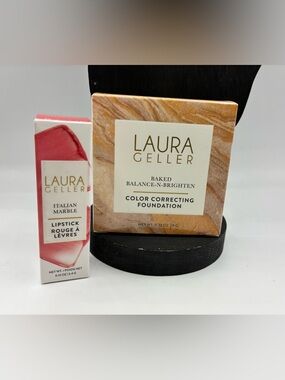Laura Geller Foundation & Lipstick